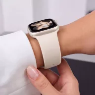   Tech-Protect Silicone Apple Watch 8 / 9 / 10 / 11 / 12 / SE (40/41/42mm) szíj, szilikon, törtfehér