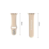  Tech-Protect Silicone Apple Watch 8 / 9 / 10 / 11 / 12 / SE (40/41/42mm) szíj, szilikon, bézs