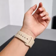   Tech-Protect Silicone Apple Watch 8 / 9 / 10 / 11 / 12 / SE (40/41/42mm) szíj, szilikon, bézs