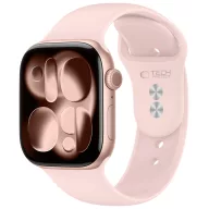   Tech-Protect Silicone Apple Watch 8 / 9 / 10 / 11 / 12 / SE (40/41/42mm) szíj, szilikon, rózsaszín