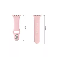   Tech-Protect Silicone Apple Watch 8 / 9 / 10 / 11 / 12 / SE (40/41/42mm) szíj, szilikon, rózsaszín