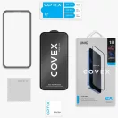 Uniq Optix Covex DX2 Apple iPhone 18 Pro tempered glass kijelzővédő üvegfólia felhelyező kerettel, matt