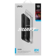   Uniq Optix Optix SwiftFit Vivid DX2 Apple iPhone 18 Pro Max tempered glass kijelzővédő üvegfólia felhelyező kerettel