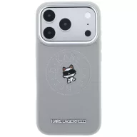   Karl Lagerfeld Point & Choupette Sketch Apple iPhone 18 Pro Max / 17 Pro Max tok, MagSafe, szürke-ezüst