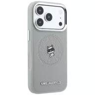   Karl Lagerfeld Point & Choupette Sketch Apple iPhone 18 Pro Max / 17 Pro Max tok, MagSafe, szürke-ezüst