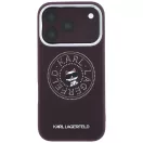 Karl Lagerfeld Point & Choupette Sketch Apple iPhone 18 Pro / 17 Pro tok, MagSafe, lila-ezüst