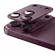   Tech-Protect Glass Camfull Fit+ Apple iPhone 18 Pro lencsevédő üvegfólia, kamerasziget-védő, burgundi