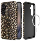 Tech-Protect Lamano Samsung Galaxy S26 FE hátlap tok, MagSafe, Exotic Touch, leopárd minta
