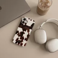   Tech-Protect Lamano Apple iPhone 17 hátlap tok, MagSafe, Soft Herd, tehénminta