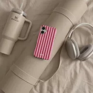   Tech-Protect Lamano Apple iPhone 17 hátlap tok, MagSafe, Candy Crush, rózsaszín
