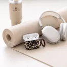Tech-Protect Lamano Airpods Pro 3 tok karabinerrel, Exotic Touch, leopárd minta