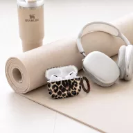   Tech-Protect Lamano Airpods Pro 3 tok karabinerrel, Exotic Touch, leopárd minta