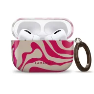   Tech-Protect Lamano Airpods Pro 3 tok karabinerrel, Flamingo Bloom, rózsaszín