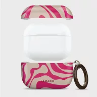   Tech-Protect Lamano Airpods Pro 3 tok karabinerrel, Flamingo Bloom, rózsaszín