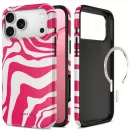 Tech-Protect Lamano Apple iPhone 18 Pro Max / 17 Pro Max hátlap tok, MagSafe, Flamingo Bloom, rózsaszín