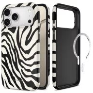   Tech-Protect Lamano Apple iPhone 18 Pro / 17 Pro hátlap tok, MagSafe, Nature Nuse, zebra minta