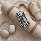 Tech-Protect Lamano Apple iPhone 18 Pro / 17 Pro hátlap tok, MagSafe, Nature Nuse, zebra minta