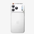 Spigen Optik Pro XL Glas.tR EZ FIT Apple iPhone 18 Pro Max lencsevédő üvegfólia, kamerasziget-védő felhelyező kerettel, kék