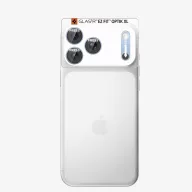   Spigen Optik Pro XL Glas.tR EZ FIT Apple iPhone 18 Pro Max lencsevédő üvegfólia, kamerasziget-védő felhelyező kerettel, kék