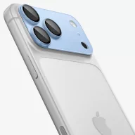  Spigen Optik Pro XL Glas.tR EZ FIT Apple iPhone 18 Pro lencsevédő üvegfólia, kamerasziget-védő felhelyező kerettel, kék