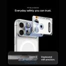 Spigen Optik Pro XL Glas.tR EZ FIT Apple iPhone 18 Pro lencsevédő üvegfólia, kamerasziget-védő felhelyező kerettel, kék