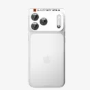 Spigen Optik Pro XL Glas.tR EZ FIT Apple iPhone 18 Pro Max lencsevédő üvegfólia, kamerasziget-védő felhelyező kerettel, fehér