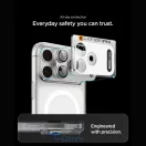 Spigen Optik Pro XL Glas.tR EZ FIT Apple iPhone 18 Pro Max lencsevédő üvegfólia, kamerasziget-védő felhelyező kerettel, fehér