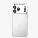 Spigen Optik Pro XL Glas.tR EZ FIT Apple iPhone 18 Pro Max lencsevédő üvegfólia, kamerasziget-védő felhelyező kerettel, burgundi