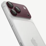   Spigen Optik Pro XL Glas.tR EZ FIT Apple iPhone 18 Pro Max lencsevédő üvegfólia, kamerasziget-védő felhelyező kerettel, burgundi