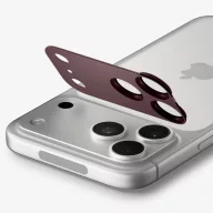   Spigen Optik Pro XL Glas.tR EZ FIT Apple iPhone 18 Pro Max lencsevédő üvegfólia, kamerasziget-védő felhelyező kerettel, burgundi