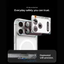 Spigen Optik Pro XL Glas.tR EZ FIT Apple iPhone 18 Pro lencsevédő üvegfólia, kamerasziget-védő felhelyező kerettel, burgundi