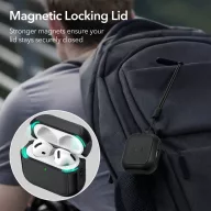   ESR Orbit Hybrid Halolock AirPods 4 / Airpods 5 tok, MagSafe, mágneses záródás, fekete