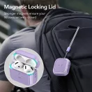 ESR Orbit Hybrid Halolock AirPods 4 / Airpods 5 tok, MagSafe, mágneses záródás, lila