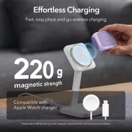   ESR Orbit Hybrid Halolock AirPods 4 / Airpods 5 tok, MagSafe, mágneses záródás, lila