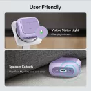 ESR Orbit Hybrid Halolock AirPods 4 / Airpods 5 tok, MagSafe, mágneses záródás, lila