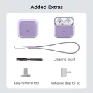 ESR Orbit Hybrid Halolock AirPods 4 / Airpods 5 tok, MagSafe, mágneses záródás, lila