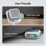   ESR Orbit Hybrid Halolock AirPods 4 / Airpods 5 tok, MagSafe, mágneses záródás, fehér