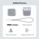 ESR Orbit Hybrid Halolock AirPods 4 / Airpods 5 tok, MagSafe, mágneses záródás, fehér