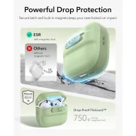   ESR Pulse Halolock AirPods 4 / Airpods 5 tok, MagSafe, mágneses záródás, zöld