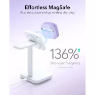  ESR Pulse Halolock AirPods 4 / Airpods 5 tok, MagSafe, mágneses záródás, lila
