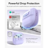   ESR Pulse Halolock AirPods 4 / Airpods 5 tok, MagSafe, mágneses záródás, lila