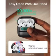   ESR Pulse Halolock AirPods 4 / Airpods 5 tok, MagSafe, mágneses záródás, fekete