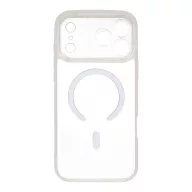   OBAL:ME MagNetix Wrist Apple iPhone 18 Pro / 17 Pro tok csuklópánttal, MagSafe, csillámos, fehér