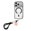 OBAL:ME MagNetix Wrist Apple iPhone 18 Pro Max / 17 Pro Max tok csuklópánttal, MagSafe, csillámos, fekete