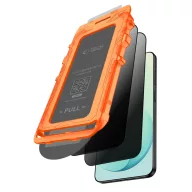   Tech-Protect Quick Set+ Samsung Galaxy S26 FE kijelzővédő üvegfólia felhelyező kerettel, betekintésgátló (2db)