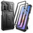 Tech-Protect Kevlar Cam+ Samsung A17 / Galaxy A18 tok kameravédelemmel, kitámasztóval, megerősített sarokkal, fekete