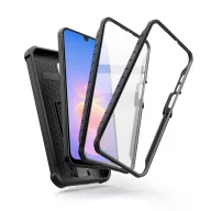   Tech-Protect Kevlar Cam+ Samsung A17 / Galaxy A18 tok kameravédelemmel, kitámasztóval, megerősített sarokkal, fekete