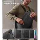 Spigen Rugged Armor Pro Samsung Galaxy Tab S12 Plus tok ceruza tartóval, kitámasztóval, fekete