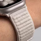 Tech-Protect Nylonloop Apple Watch 8 / 9 / 10 / 11 / 12 / SE / Ultra (44/45/46/49mm) szíj, szövet, bézs