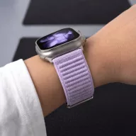   Tech-Protect Nylonloop Apple Watch 8 / 9 / 10 / 11 / 12 / SE / Ultra (44/45/46/49mm) szíj, szövet, lila
